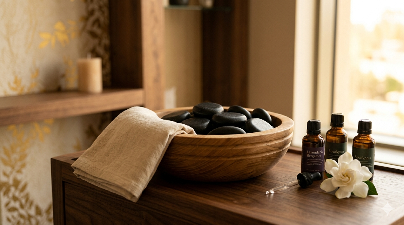 Luxury Wellness Spa NYC Hot Stone Therapy
